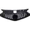 Front Bumper Upper Grille Grill Black Trim Centre Compatible with