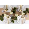Novelty Modern Flatware, Cutlery, Disposable Plastic Dinner forks Luxury Gold