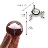 HDCRYSTALGIFTS 3D Lightning Cloud Crystal Decorative Ball Paperweight with Free