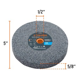 Truper Esmeril De Banco De 5 De 1/4 Hp Truper EBA-5 12784 Color Naranja Frecuencia 60 Hz