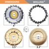 4PCS Wood Grinding Wheel for 4" or 4 1/2" Angle
