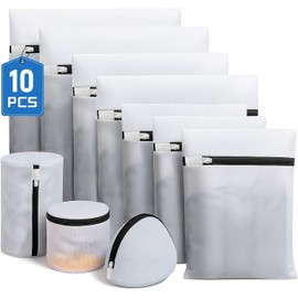 10PCS Bolsas para Ropa Lavandería,Bolsas de Malla de Lavandería Delicada Costal para Lavar Ropa Antideformación de Gran con Capacidad,Laundry Bag de Viaje Apto para Brasier,Bragas,Faldas,Camisa