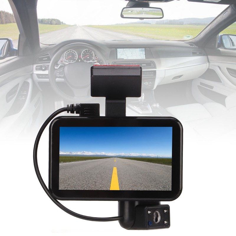 Dual Dash Cam High Definition 120 Degree Wide Angle Emergency