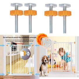 iwobi Pack of 4 Pressure Screws Spindle Screw for Baby and Pet Safety Gate