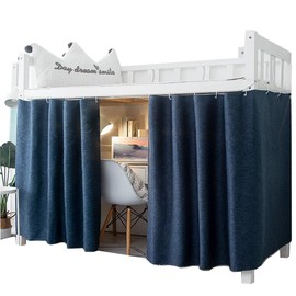 Navhao Dorm Home Solid Thicken Bunk Blackout Bed Curtains Cloth Bed Canopy Men Women Single Sleeper