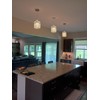TISLYCO Crystal Pendant Lights - Kitchen Island Lighting, Mini Crystal