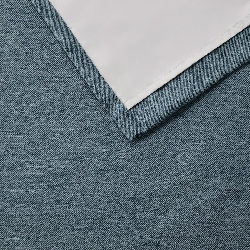 SunSmart Total Blackout Lined Panel Pair with Grommets, Indigo Blue