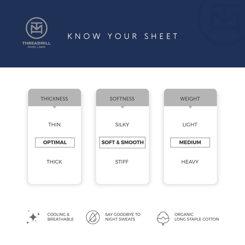 Threadmill Organic Pillow Cases King Size Set of 2 |