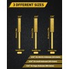 30 Pcs Gold Diamond Chainsaw Sharpener Bits, High Hardness Titanium