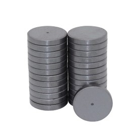 Creative Hobbies Ceramic Industrial Magnets - 1 Inch (25mm) Round Disc - Ferrite Magnets Bulk for Crafts, Science, Refrigerator or Whiteboard - 25 Piece Pack