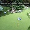 Checkered Golf Hole Pole Cup Flags Golf Backyard Practice Putting