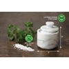 Fox Run Marble Salt Cellar, White 3" x 3"