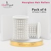 BellaCapelliUSA.com Hourglass All Hair Types Unisex Rollers- Aqua HGR 32mm/1.26in