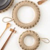 [LUYING] Trivet, Pot Trivet, Straw Trivet, Stylish, Heat Resistant, Includes