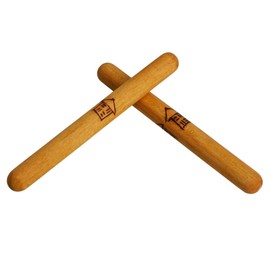 A-Star Large Handmade Wood Claves - 2Pcs/Pair - 23cm - Handheld Rhythm Sticks, Wooden Percussion Instrument