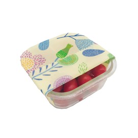 Healvian 2sets Wraps Food Wrap for Bread Cheese Reusable Beeswax Food Covers Cloths Organic Cotton 3pcs*2