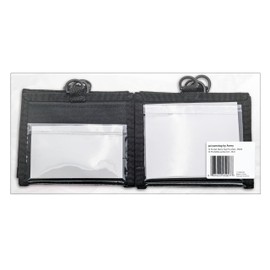 pc/Nametag by Avery Pocket Name Tag Pouch, Black, 4" x 5-3/16", ID, Ticket, Document, Passport, Card Holder, Pouch Style, 10 Pouches per Pack (45907)