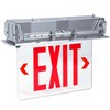 LED Exit Sign LED Edge-Lit Exit Sign Emergency Light, 120-347V,