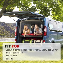 Vepagoo 12 inch 65Lb/289N Gas Shock Strut for Truck Pickup Tool Box, Weatherguard Aluminum Toolbox, Camper Shell Topper Window, Silver, Rear, Suspension Lift Support, Pack of 2PCS