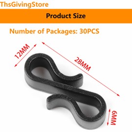 ThsGivingStore 30PCS Outdoor String Lights Hooks, Multifunction Party Light Hanger Outdoor Activities Wire Holder, Hang Gutter Hooks Suitable for Various Places