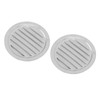 2PCS Round Louvered Air Vent Stainless Steel Marine Grade Rainproof