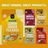 FGO Organic Lemon Ginger Tea, 100 Count, Eco-Conscious Tea Bags,