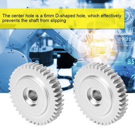 D-Hole Gear, Gear, Metal, Long Life, Durable, High-Strength D-shaped Hole Industrial Robot, Smart Robot Small Robot for Robots