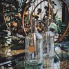 JASAI 2PACK 18 Oz Glass Soap Dispenser with Rust Proof