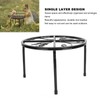 Chicken Feeder Metal Stand Indoor Outdoor Iron Flower Pot Holder