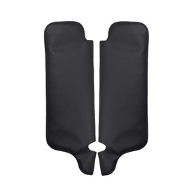 GoaMotors for Ford Mustang 1994-2004 Pair Black Leather Sun Visor Cover Replacement Left Driver & Right Passenger Side Car Sun Visor Cover