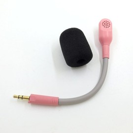 Yaowanguan Barracuda X Microphone,Mic Replacement Detachable 3.5mm Game Boom Noise Cancelling Microphone w/Foam for Razer Barracuda X Wireless Gaming Headset(Pink)