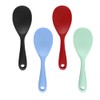 4 PCS One-piece Silicone Rice Spoon Non-stick Meal Scoop Household