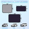 ZATOOTO Static Cling Car Window Shades 6Pack, Side Window Sun