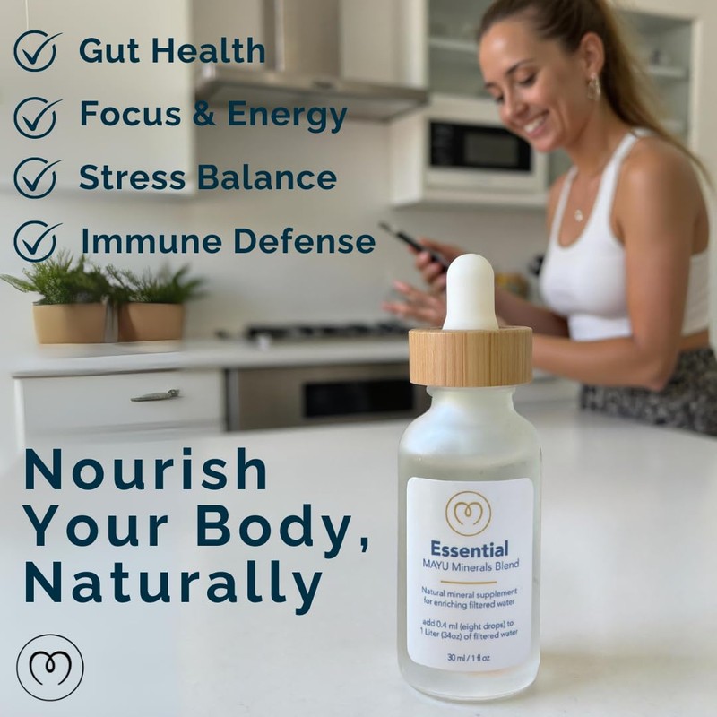 Mayu Concentrated Ionic Trace Mineral Drops - Rich Concentrate Electrolytes: