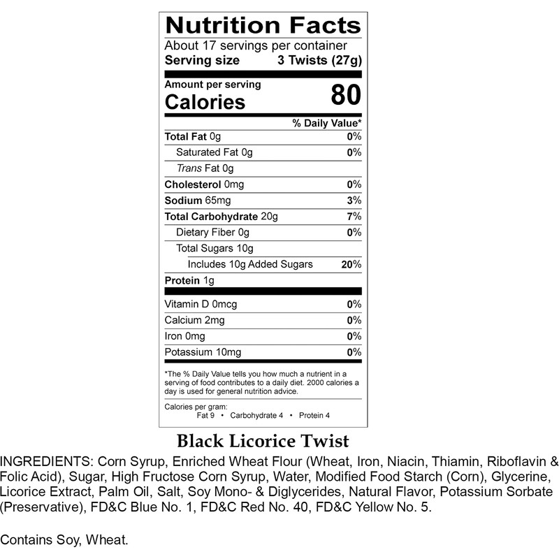 Arndts Fudgery Amish Licorice Twists - Five 16 Oz Pkgs