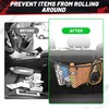 RED WOLF 2 Pcs Universal Elastic Mesh Netting Car Pouch
