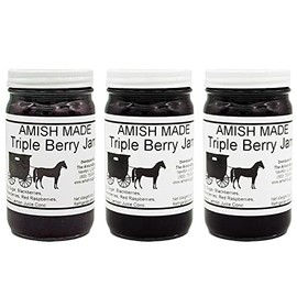 Amish Jam Triple Berry - 8 Oz Set of Three Jars