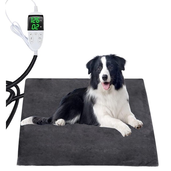 Emwel Pet Heating Pad 45 * 45cm Adjustable Timer &