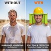 4 Pack Full Brim Mesh Hard Hat Sun Shade Reflective