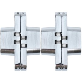Hemobllo Bisagras Ocultas De Acero Inoxidable Para Puertas Plegables Juego 2 Unidades Ángulo 180° Invisible Para Muebles Hoteles Y Proyectos Diy