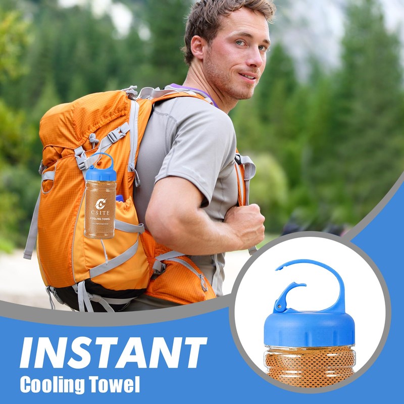 CSITE Cooling Towels (120x30cm) for Neck and Face, Ice Towel