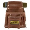 Graintex PL45S 10 Pocket Nail and Tool Pouch Suede Leather