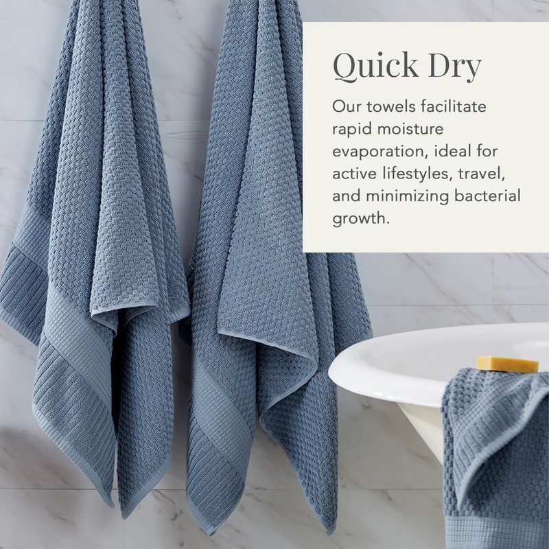 NY Loft 100% Cotton 2 Pack Bath Sheet Towel Set