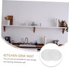 LIFKOME 2pcs Sink Draining Mat Set Round Kitchen Sink Protector