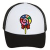 TOP HEADWEAR Lollipop Patch Adjustable Trucker Hat - Black