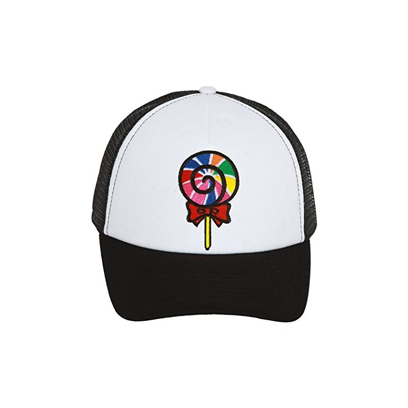 TOP HEADWEAR Lollipop Patch Adjustable Trucker Hat - Black