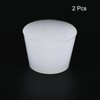 sourcing map 2 pieces rubber stoppers cone-shaped plugs 32 mm