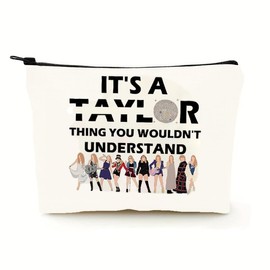 Music Lover Makeup Bag,Music Lover Cosmetic Bag Singer Fans Gift Music Lover Gift for Women Makeup Bag for Fans Gift for Women Mom Best Friend Mothers Day Gifts Album Inspiration Women Singer Fans