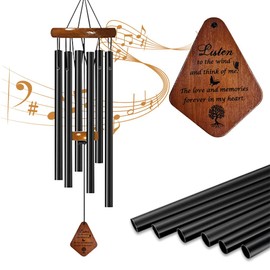 Memorial Wind Chimes - 32'' Sympathy Wind Chimes for Loss of Loved One, Aluminum Classic Wind Chimes for Outside/Outdoor, Sympathy Memorial/Bereavement/Condolence Gift Wind Chimes