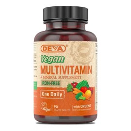 Deva Nutrition Multivitaminico Vegano Sin Hierro 90 Tabs Sabor Sin Sabor